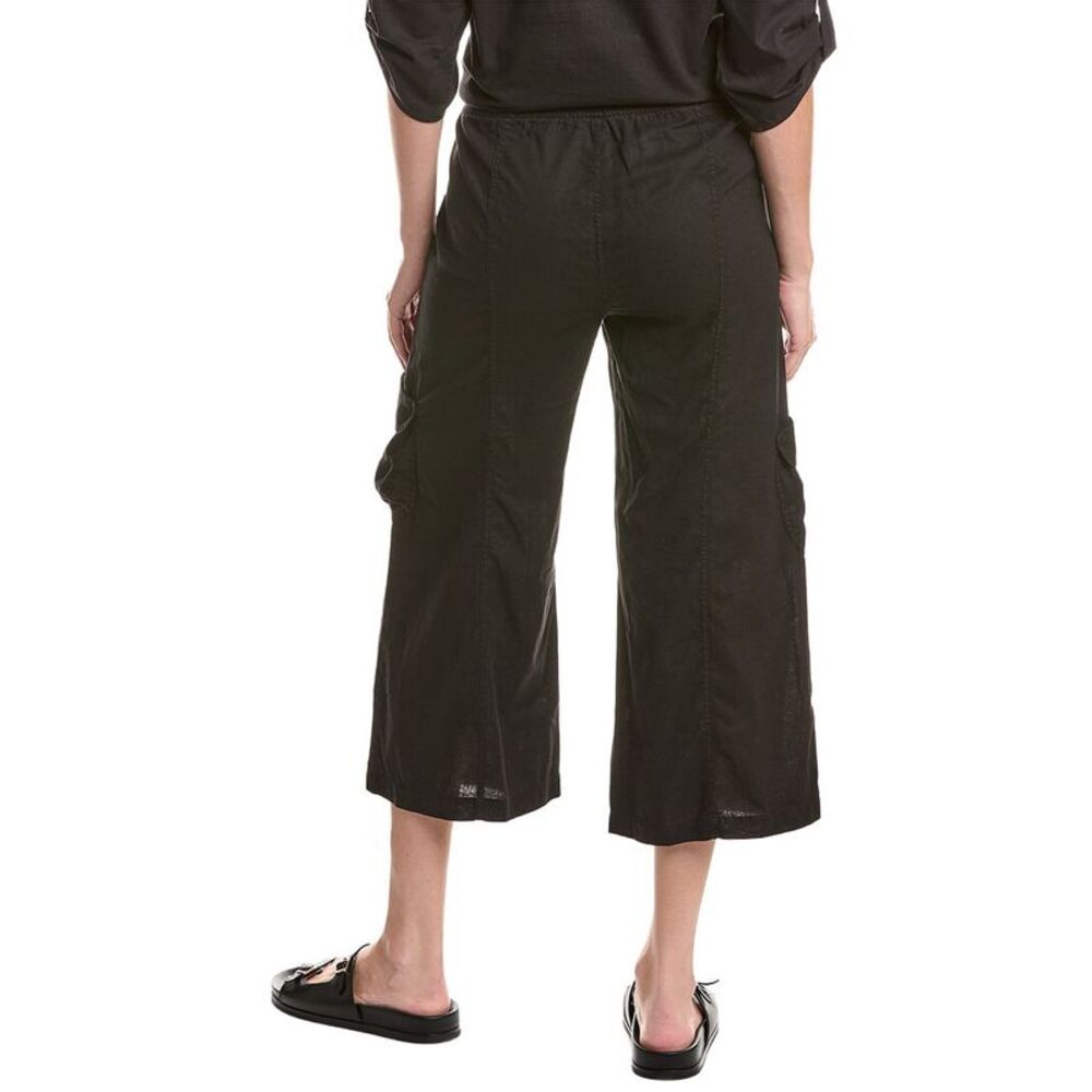 Xcvi Womens  Linen-Blend Cargo Pant - Picture 2 of 3